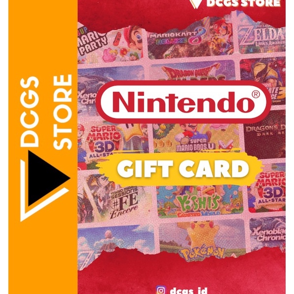 Best Nintendo Eshop Card Wallet | USA USD $10 $20 $35 $50 d Premium Terlaris.