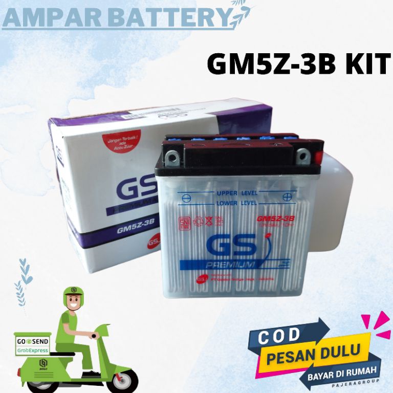 Paling Diminati.. Aki Motor Supra X Lama. Astrea greand. Supra fit. GM5Z-3B Aki Basah.