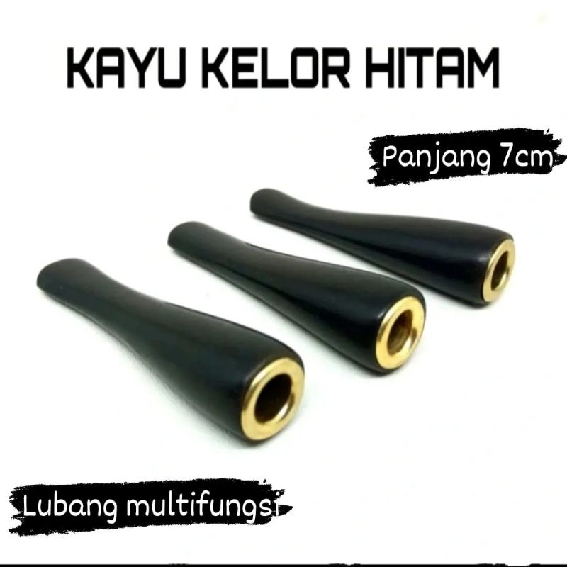 once pipa rokok model kayu galih kelor hitam enak di bawa saat jalan2 bukan gading