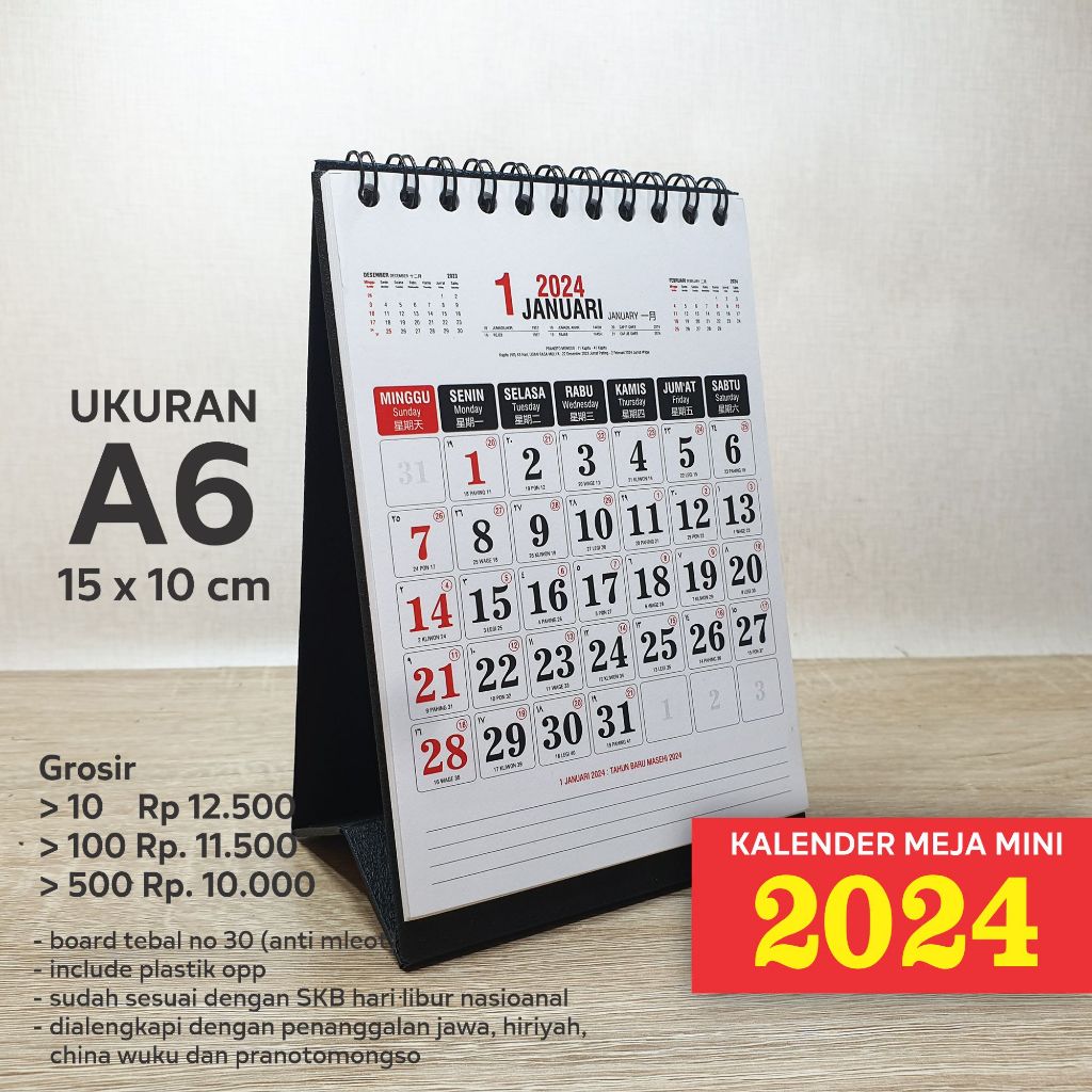 

Kalender Meja 2024 Mini 21, ukuran A6 10x15cm, kalender catatan 2024, kalender meja estetik, kalender meja kurcaci, kalender meja mungil imut
