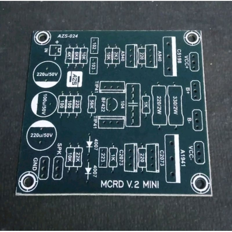 PCB power mcrd v2 mini pertinak