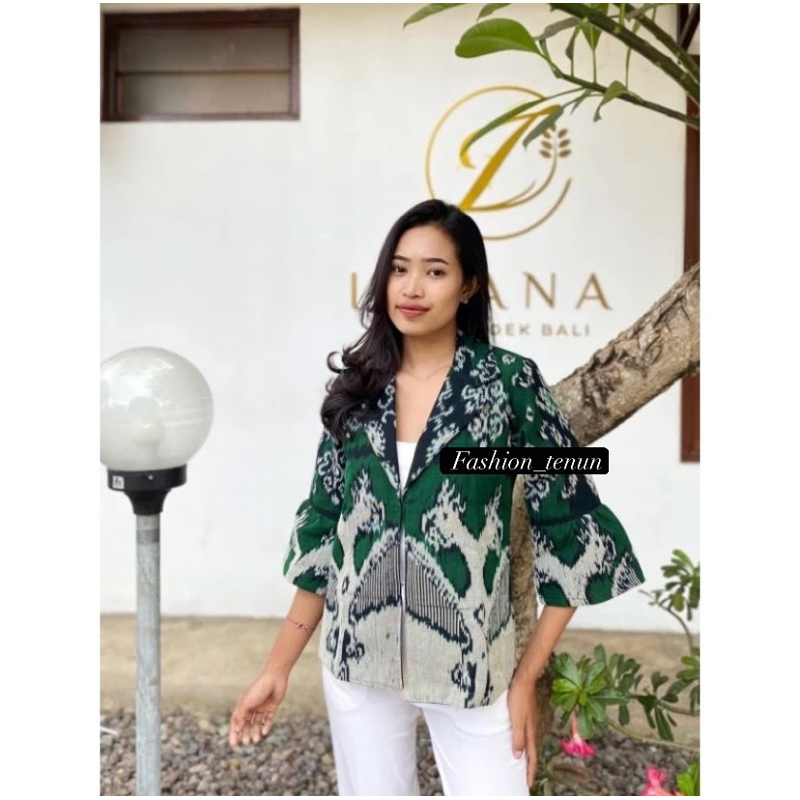 Lalisa outer / Blazer lalisa / Blazer kantor / Seragam kantor / Atasan wanita batik tenun