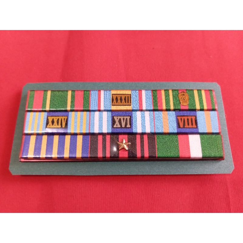 SATYA LENCANA PDH TNI (NARARYA KARTIKA EKA PAKSI + 32 + DHARMA BANTALA + 24 + 16 + 8 + SEROJA + RAKS