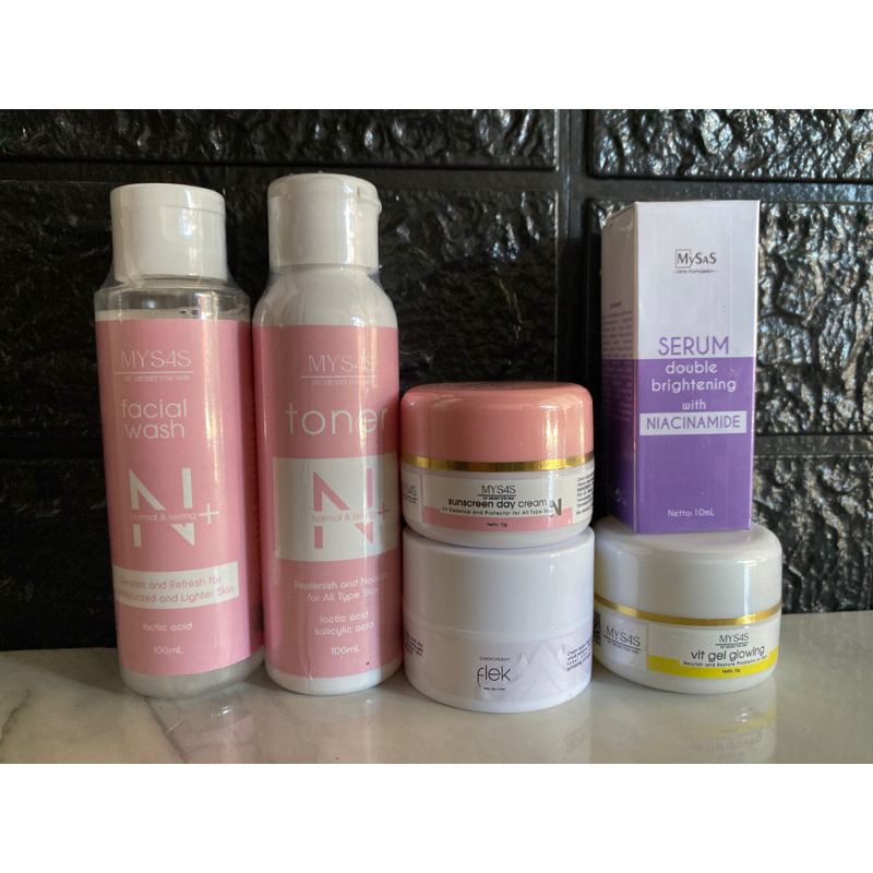 Paket FLEK normal kering mysas isi 5 santishineskin mysas indonesia