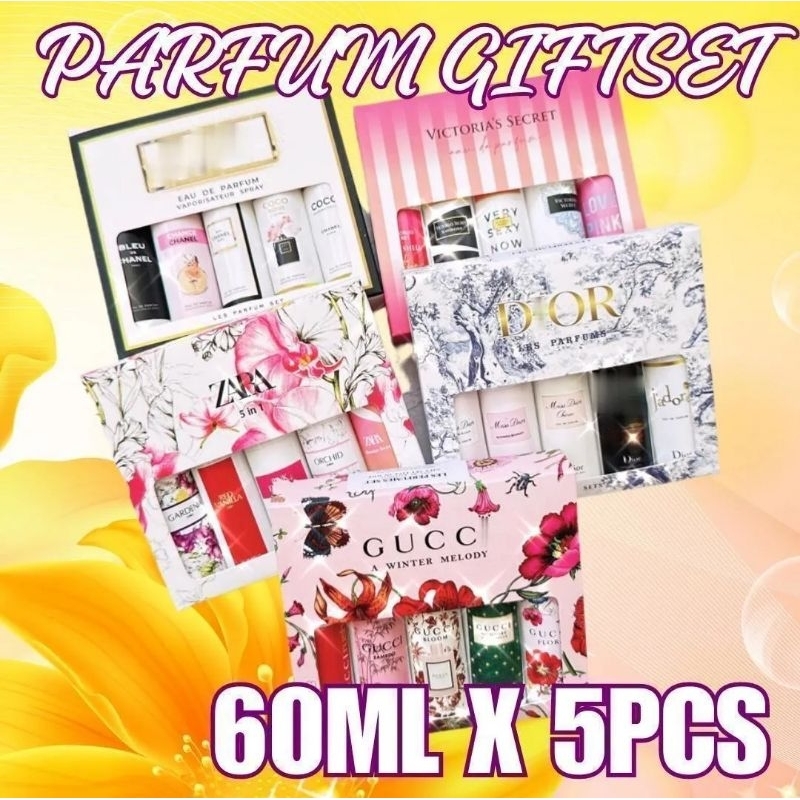 PARFUM BRANDED isi 5 x 30ml - 5 in 1 Box GIFT SET - TRAVEL SIZE PARFUM WANGI|PARFUM BARBIE MIXUE BTS