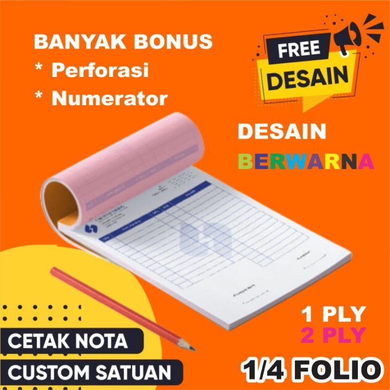 

[PROMO] Nota Toko Berwarna Nota Custom