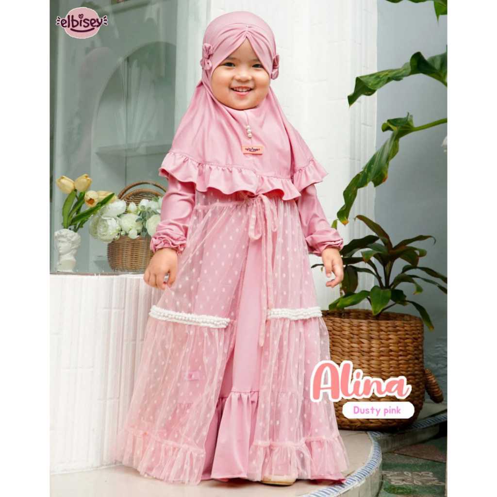 BRAND, GAMIS ALINA KIDS ORI BY ELBISEY , GAMIS ANAK ,GAMIS KIDS , GAMIS BRAND,