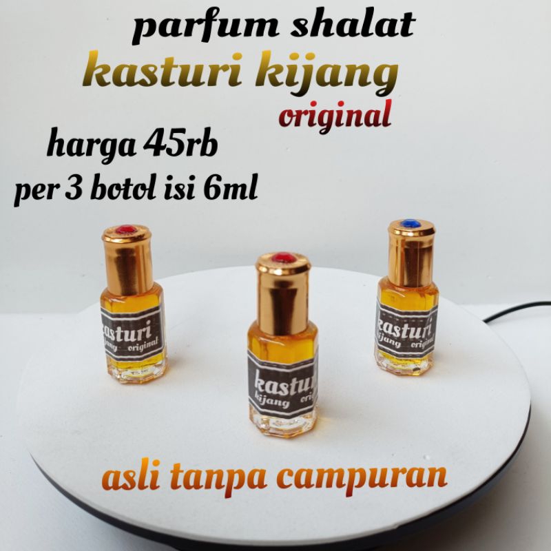 parfum shalat,kasturi kijang asli