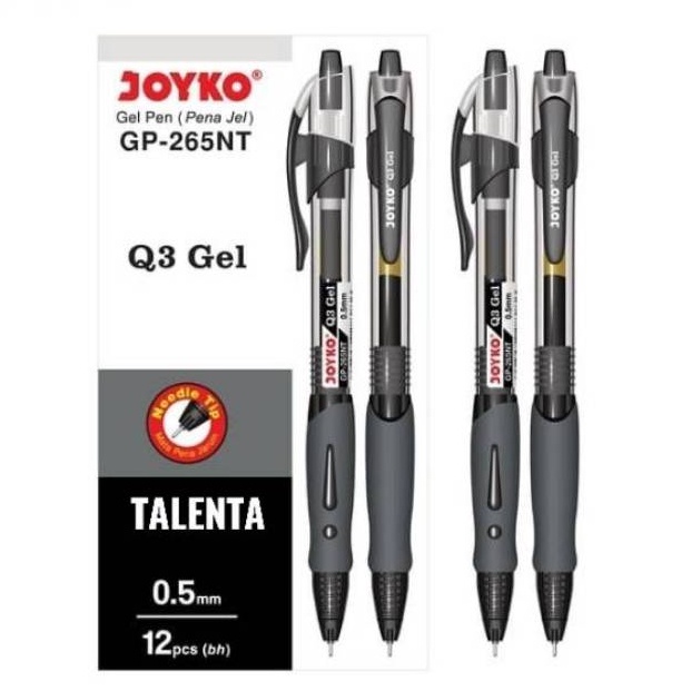 

Hot Sale.. Pulpen Gel Joyko Q3 GP-265NT 0.5mm (1 Lusin) 80