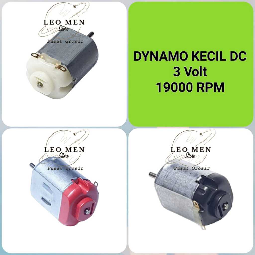 Motor Dinamo Kecil~Dinamo DC~Motor Dinamo 3 Volt DC