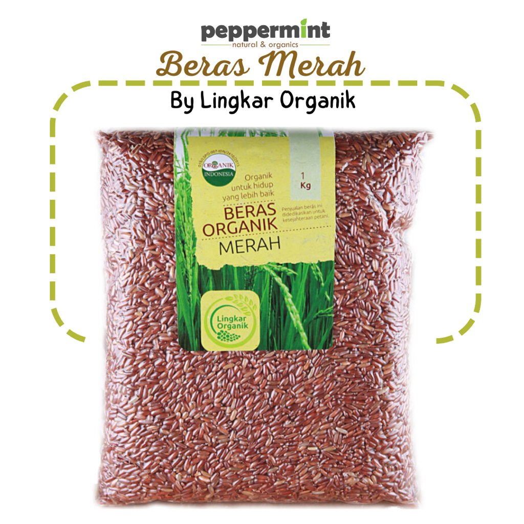 

Lingkar Organik Beras Merah Organik Kemasan Vakum (1 kg)