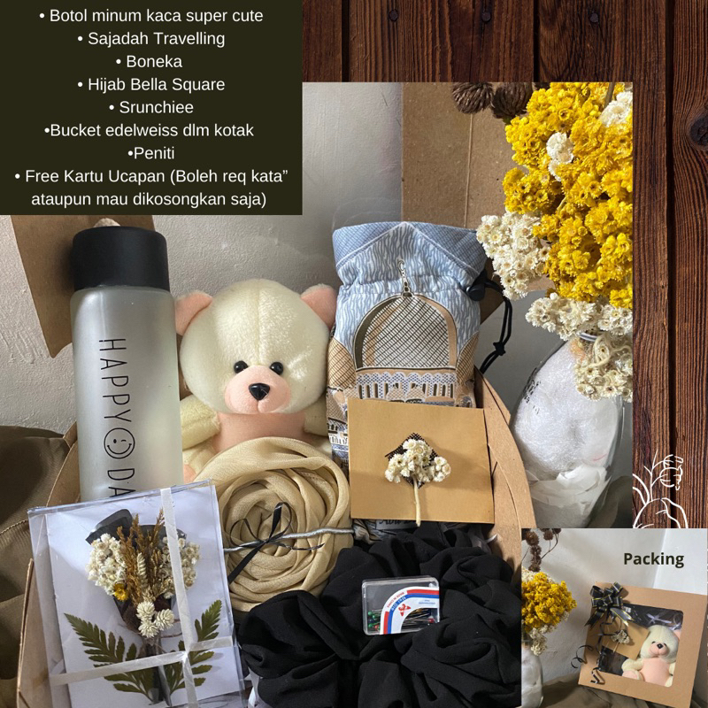 HAMPERS LEBARANBismillah ready stokHampers hijab HIJAB BELLA SQUARE Premium/ HAMPERS LEBARAN / KADO 