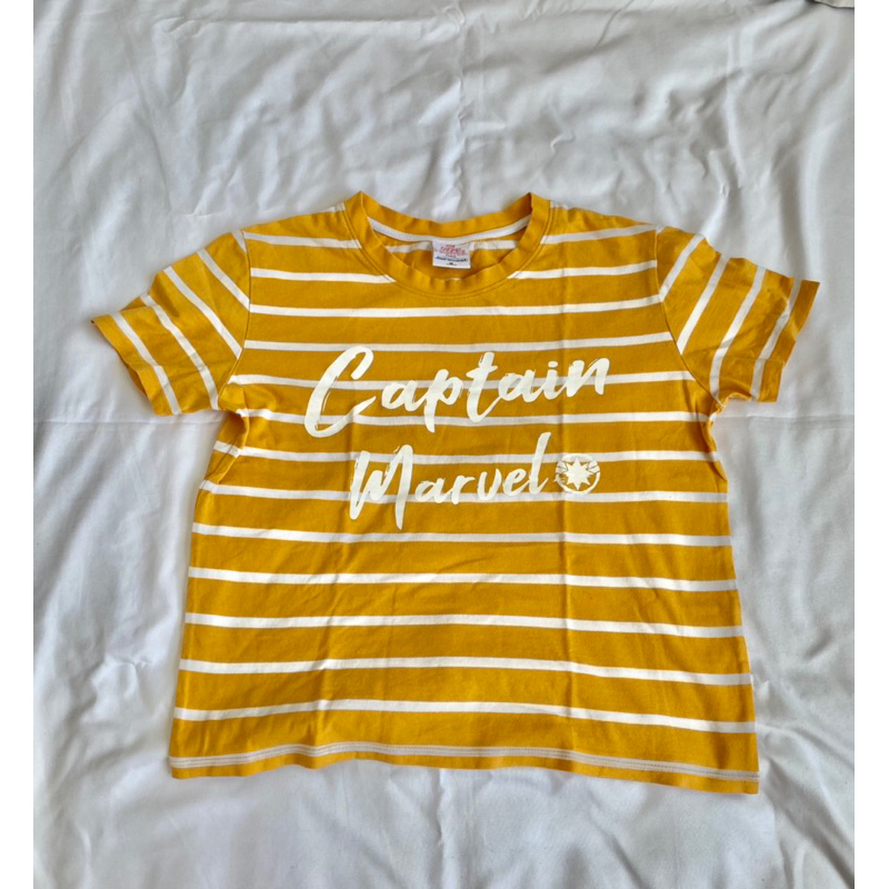 baju atasan kaos jeanswest captain marvel preloved