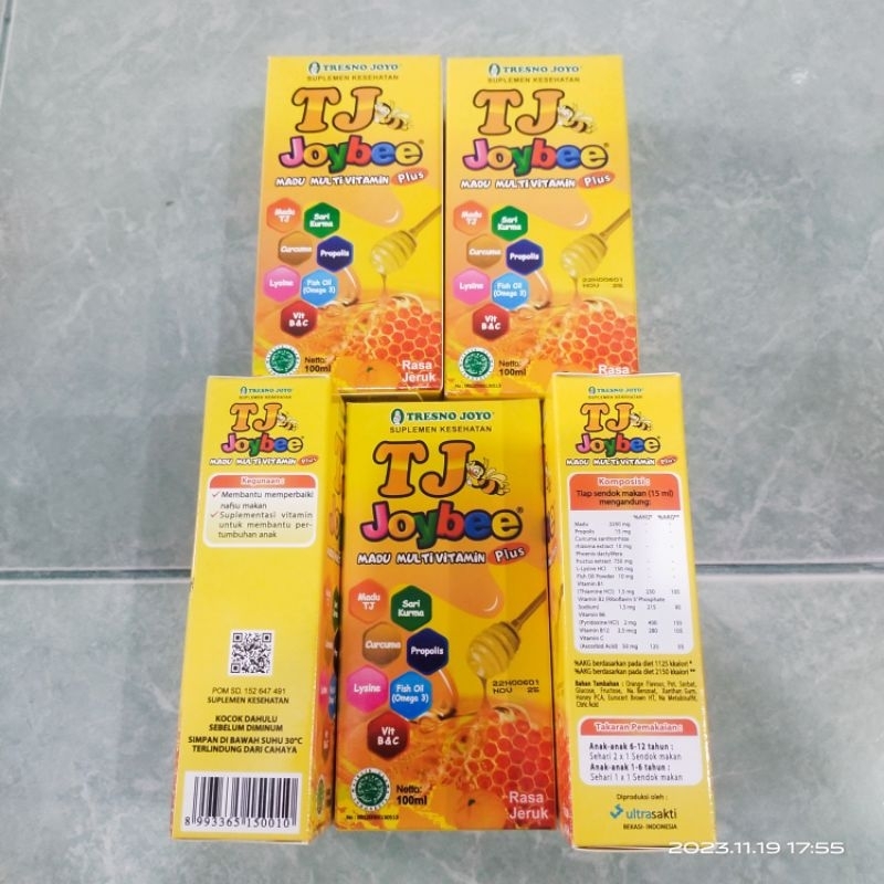 

madu multivitamin plus madu tj joybee 100ml