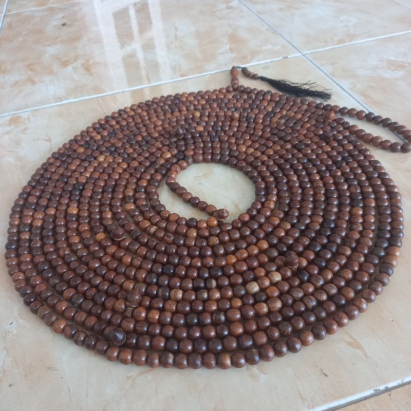 tasbih kayu gaharu 1000 butir 8mm tasbih 1000 biji tasbih isi 1000 bukan kayu kelor hitam kayu galih