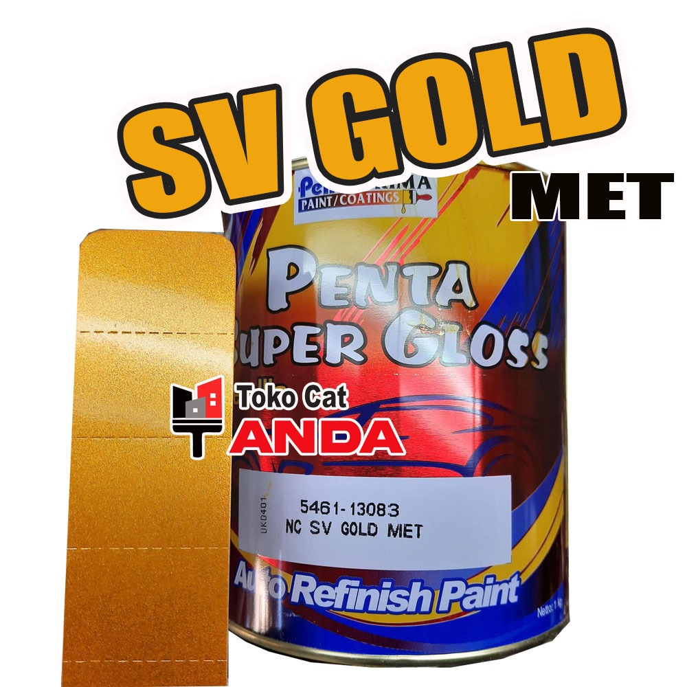 Cat Penta SV Gold Met 13083 - Cat Emas Ngejreng Penta Supergloss