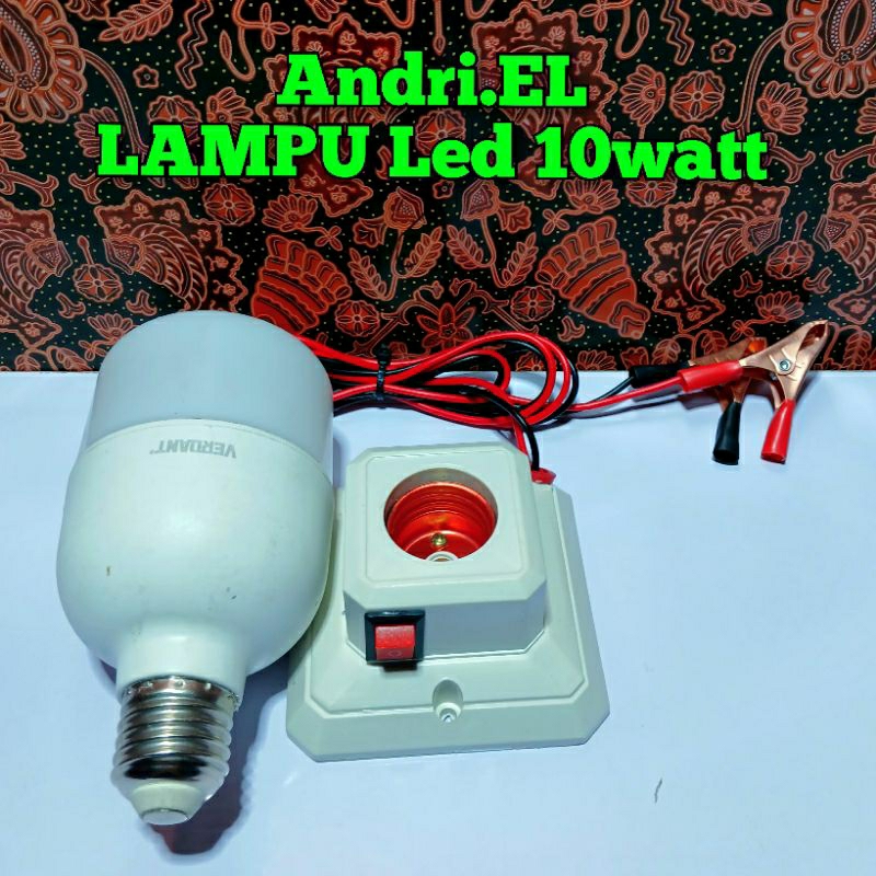 Lampu DC 12v lampu dagang lampu rombong lampu aki 12v 10watt