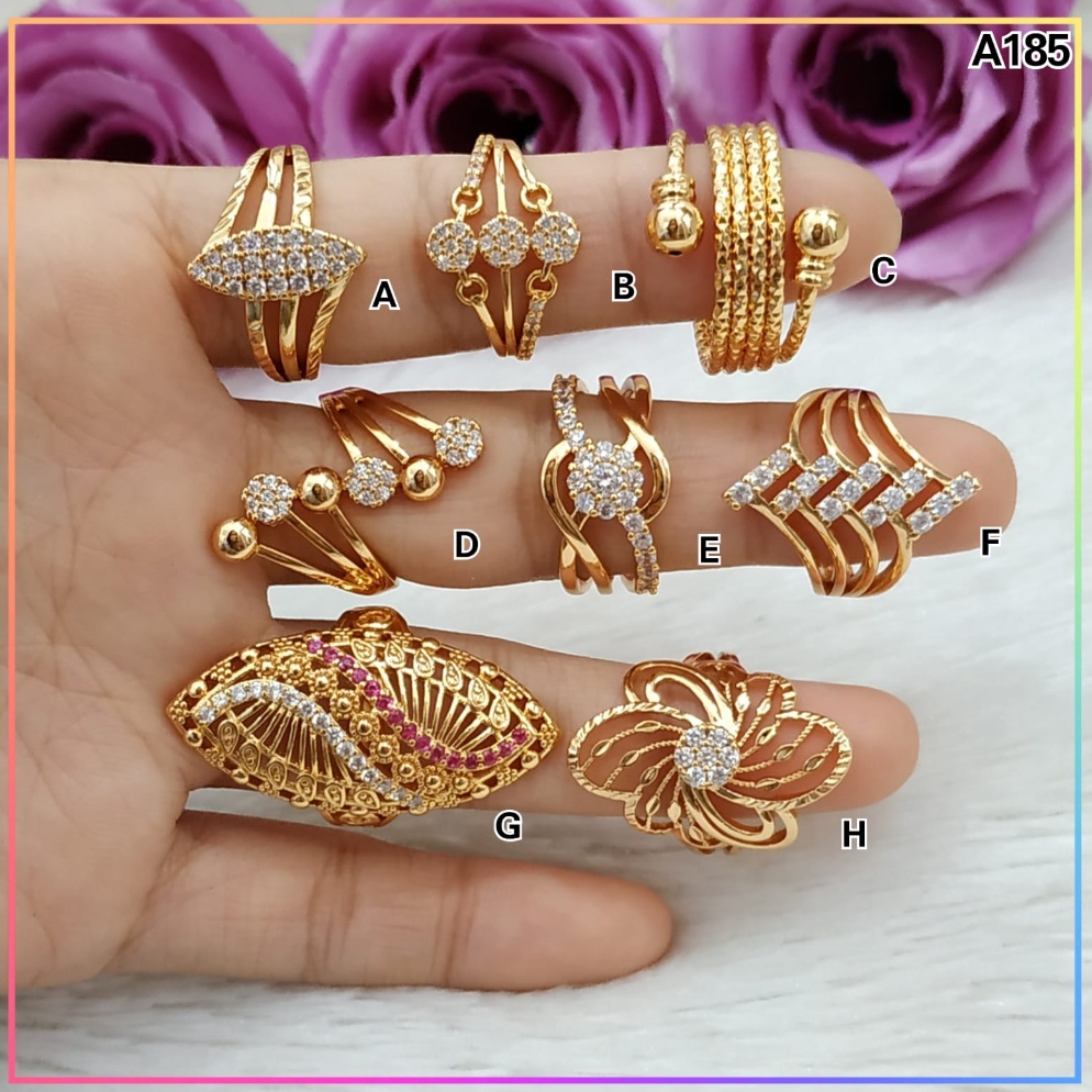Belanja Murmeri7I2u Cincin xuping cincin dewasa model dubai terbaru perhiasan lapis emas A185