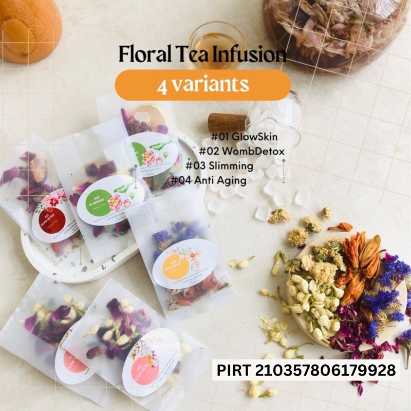 

Floral Tea Infusion/Teh Bunga Sachet : Glow skin|Slimming|Womb detox|Anti aging (teh melati,teh mawar,teh pelangsing,teh herbal,teh bunga,tisane,tea blend sachet)