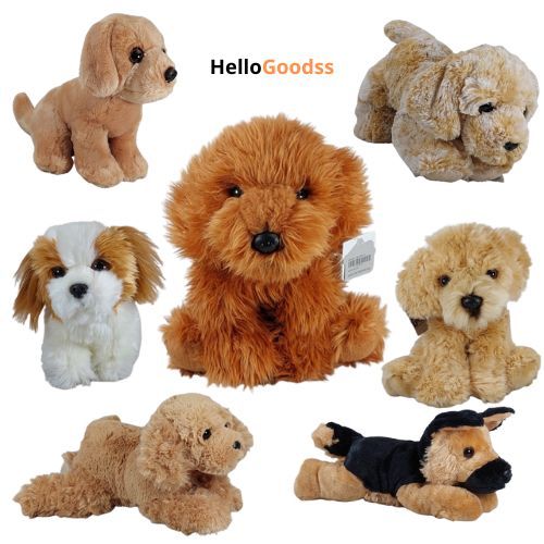 Boneka Binatang Anjing Shih-Tzu Golden German Puddle Cute  Fluffy - Ukuran M