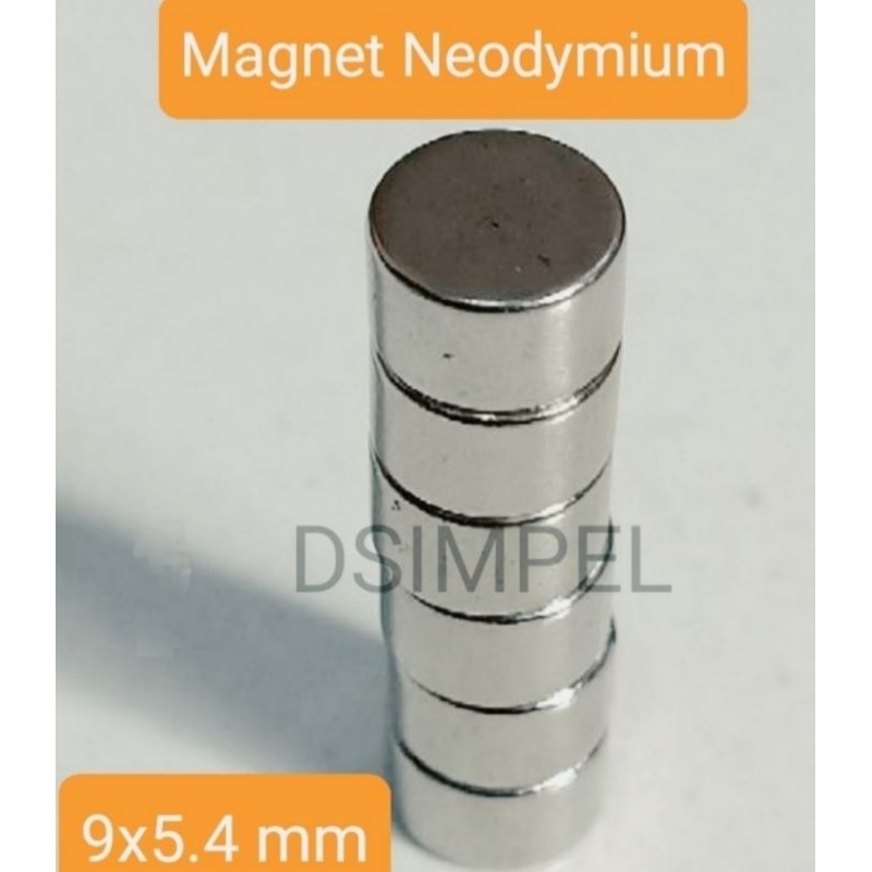 Magnet bulat koin Neodymium N52 9x5, 4 mm