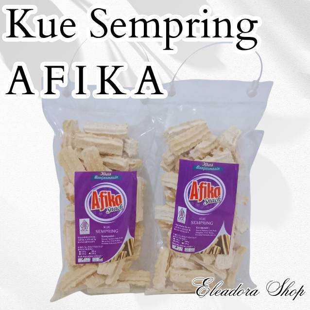 

Kue Sempring Merk Afika - Kue Sagu Khas Banjarmasin - Kemasan Plastik