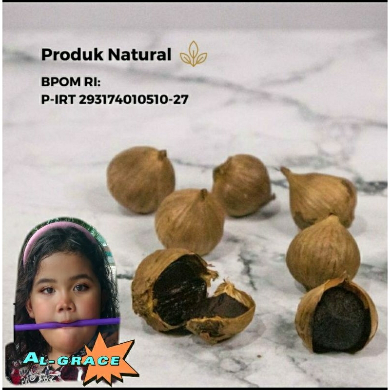 

Bawang Putih Tunggal Lanang Black Garlic