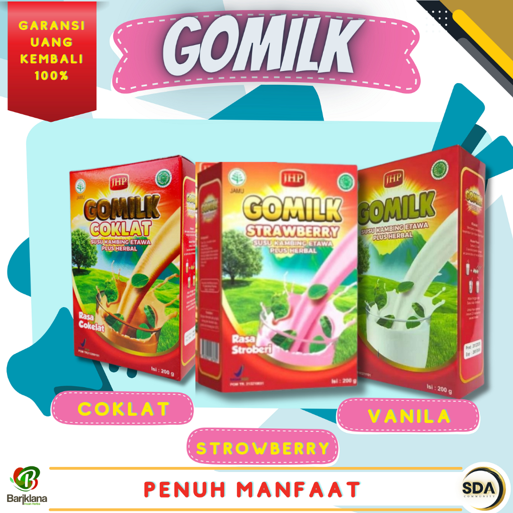 

Gomilk Susu Kambing Etawa Plus Herbal - susu etawa premium