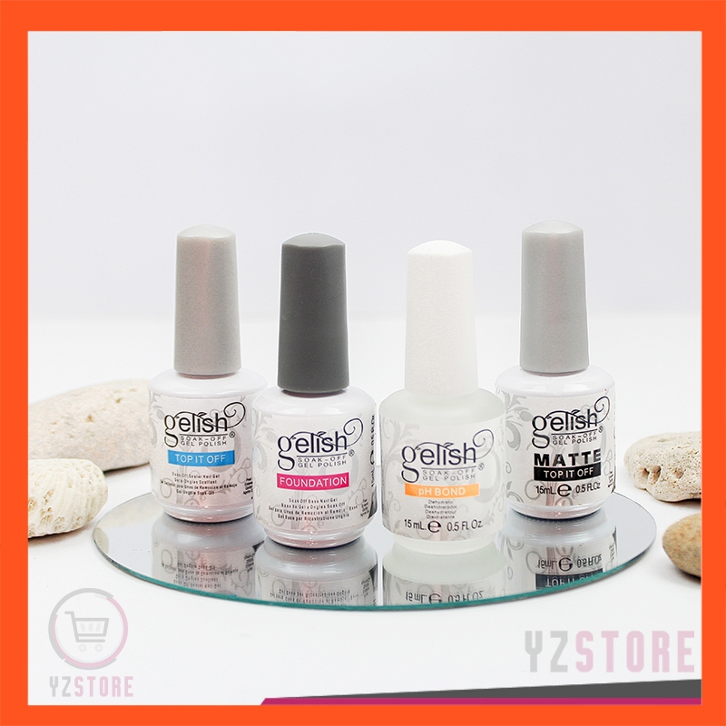 GELISH Harmony Kutek Top Coat Base Coat Uv Led Nail Art YZ249