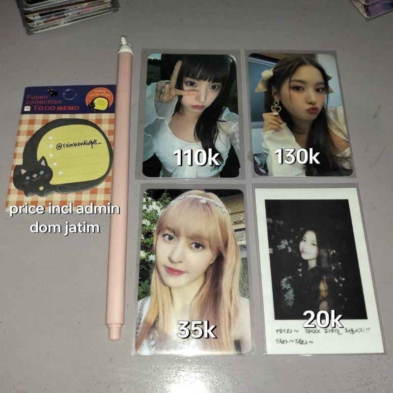 NMIXX JIWOO ADMARE SOUNDWAVE POB PRINCESS AMND POLA POB EVERLINE ROUND 1 LILY PC ALBUM AMND