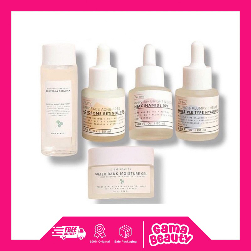 Gamabeauty - Eiem Beauty Water Bank Moisturizer | Eiem Acne Retinol Serum | Eiem Brightening Serum N