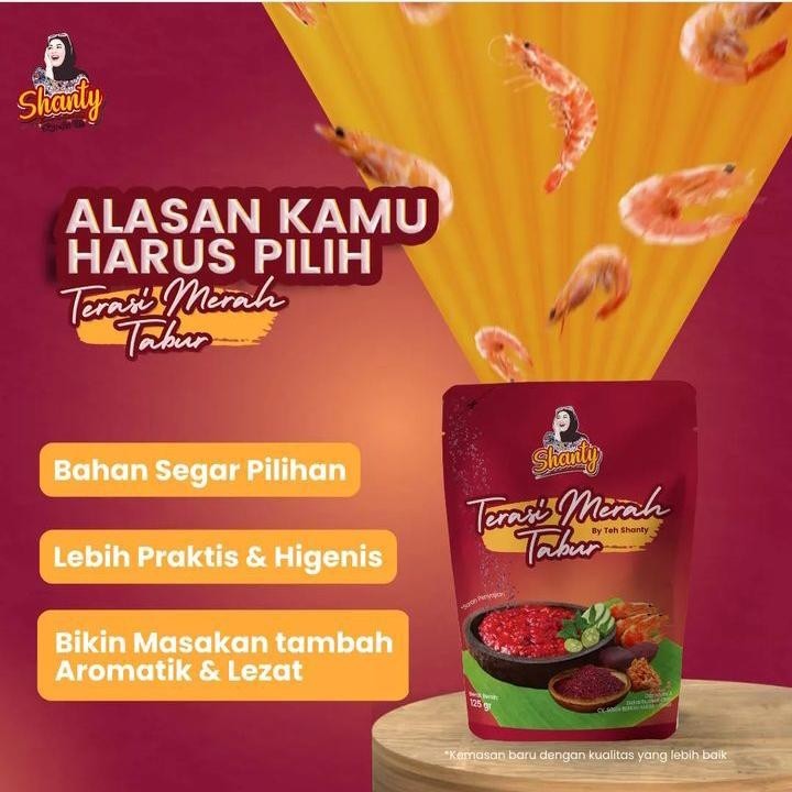 

Terasi Merah Teh Shanty - Kemasan Pouch ORIGINAL VIRAALLL