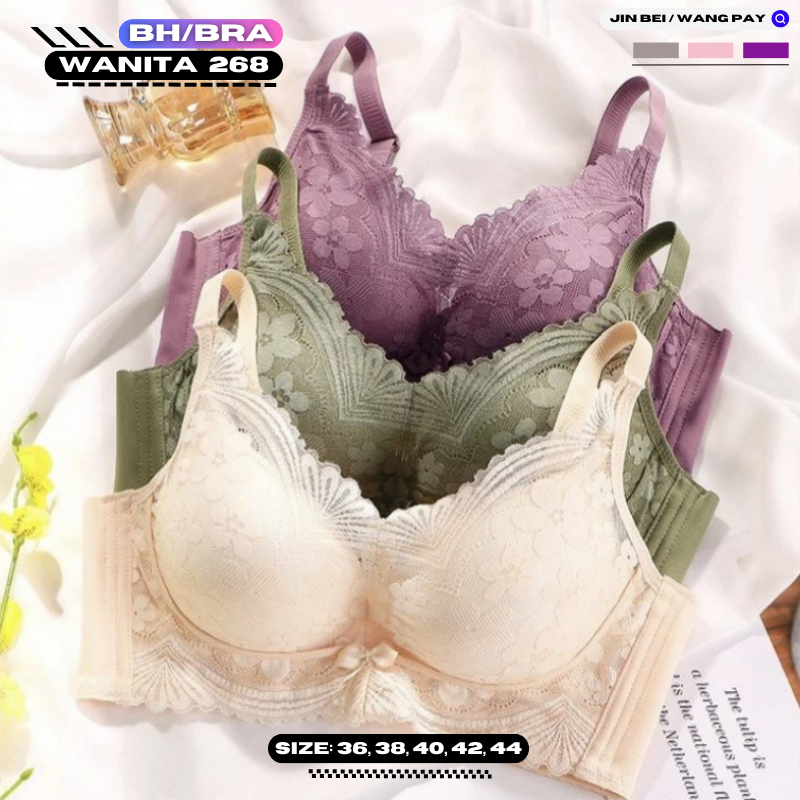 BRA / BH WANITA KAWAT 626 SIZE 32-38 TERDAPAT 7 WARNA DAN 3 KAIT KAIN SUPER LEMBUT BAHAN IMPORT PAKA