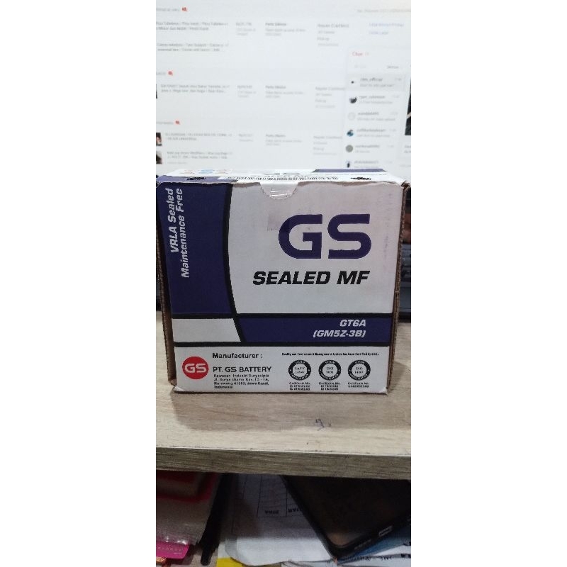 Aki GS Kering/Aki GT6A(GM5Z-3B)Aki Motor Supra Mio Sporty Vega Zr/Aki GS Astra