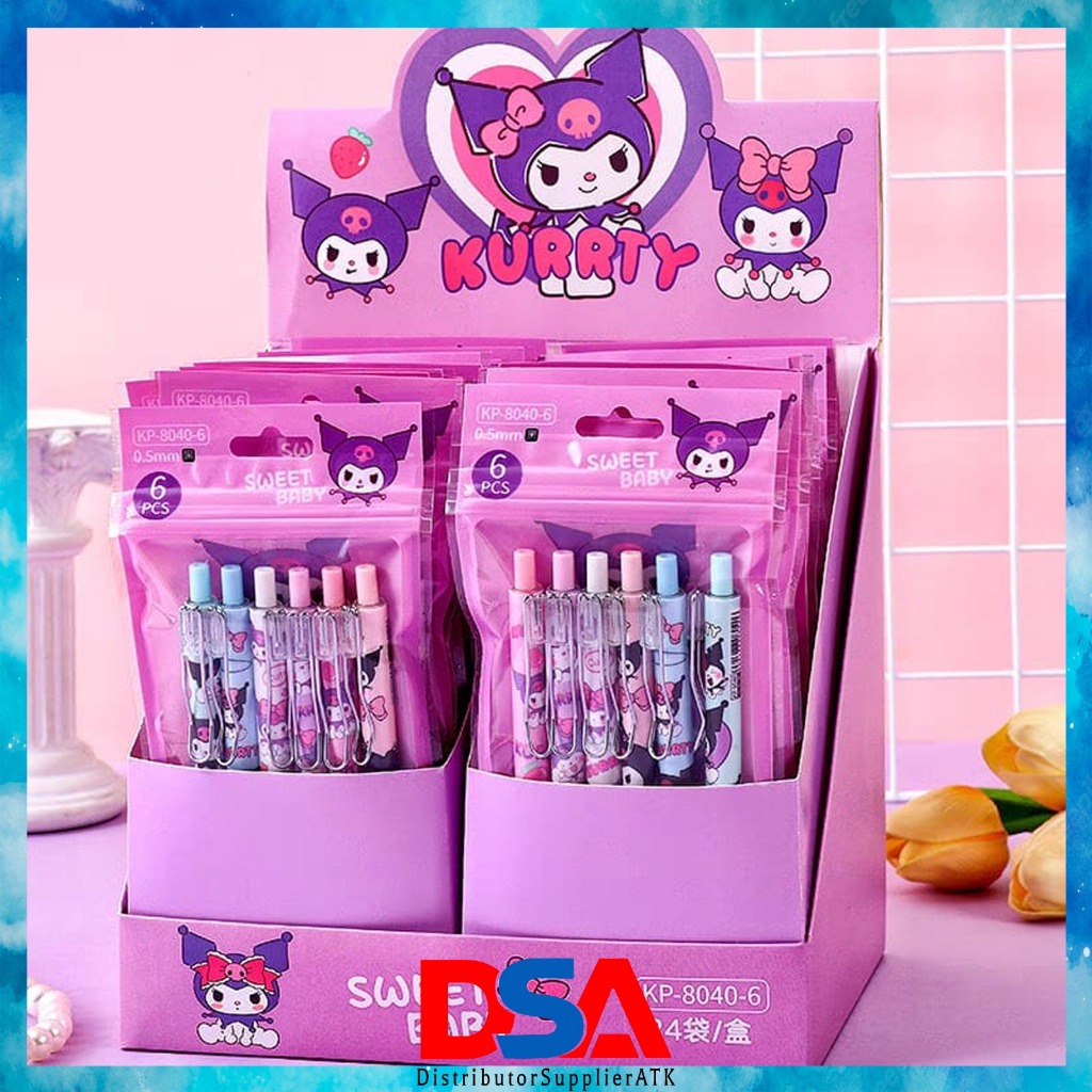 

PULPEN SANRIO KUROMI KURATTY/PULPEN GRL 0,5 AKRILIK PREMIUM/PULPEN KEREKTER LUCU TERMURAH