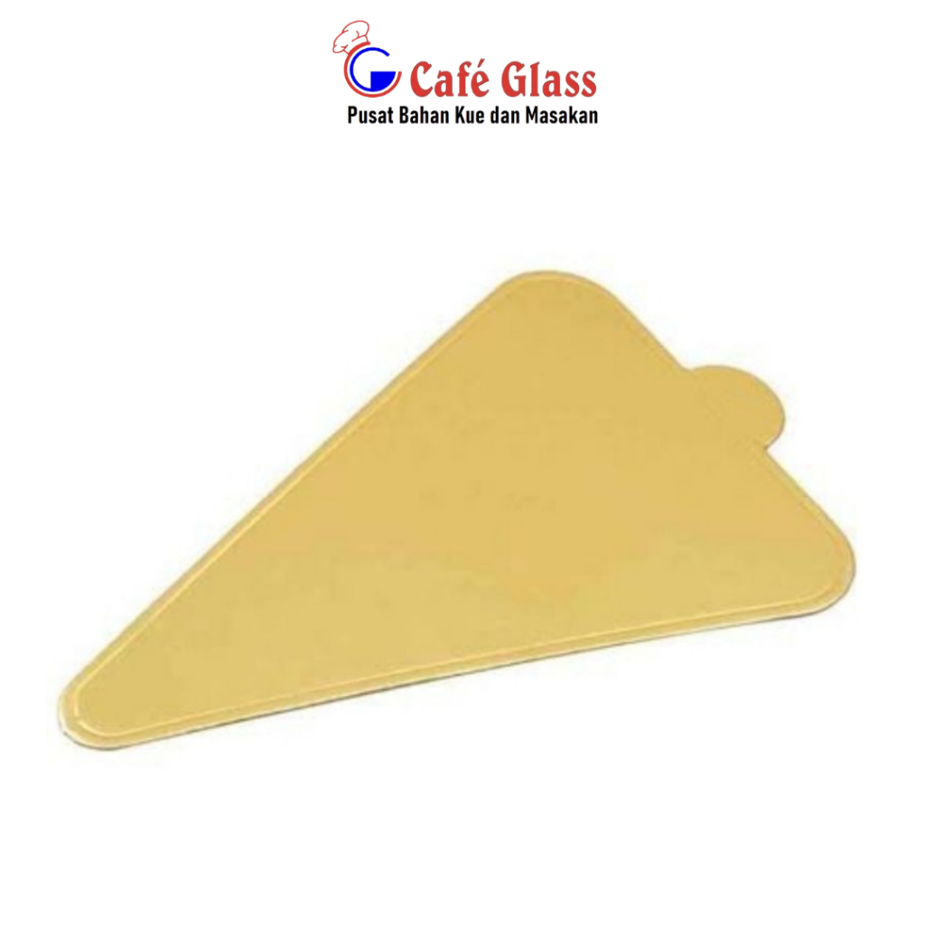Tatakan Emas Segitiga/Tatakan Mini Cake