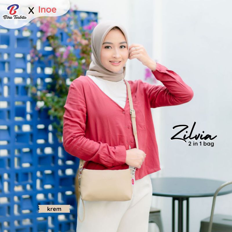 ZILVIA BY INOE (tas selempang simpel/tas cantik/tas kondangan/tas kado)