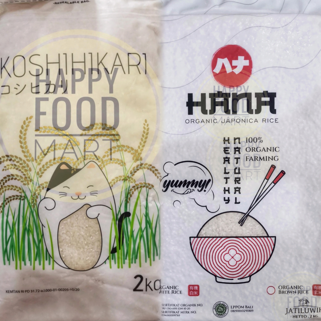 

[SMALL] KOSHIHIKARI BERAS JEPANG 2KG/JATILUWIH HANA ORGANIC JAPONICA RICE/BAHAN BERAS SUSHI IMPORT PREMIUM PULEN 2 KG/WHITE RICE/NASI ONIGIRI/MPASI BAYI