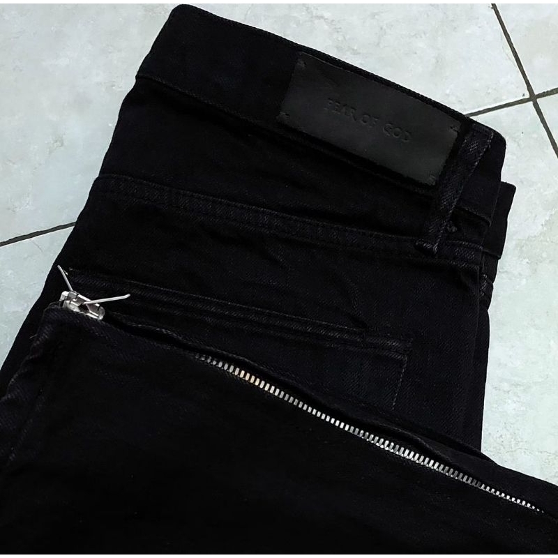 Fear Of God Fourth Collection Black Denim Pants