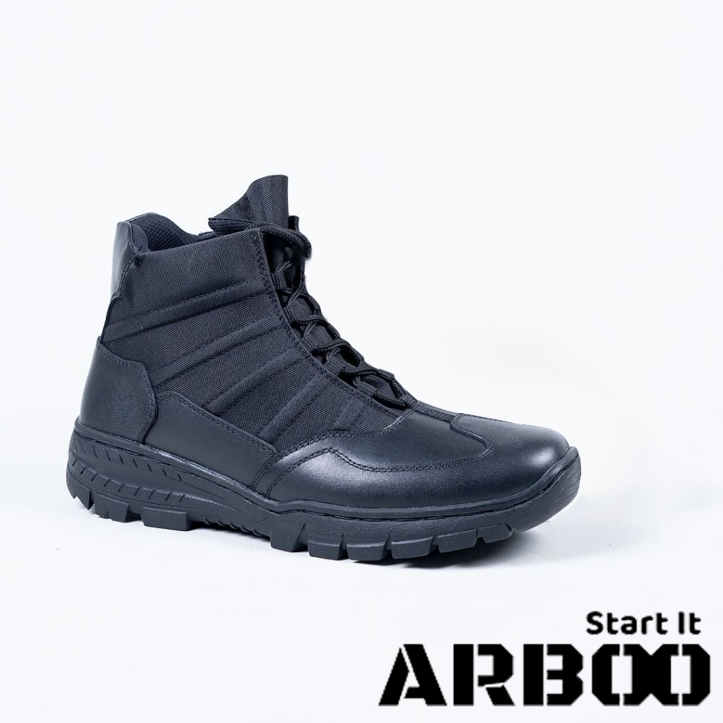 Sepatu PDL Pendek Terbaru Kulit Asli TNI POLRI