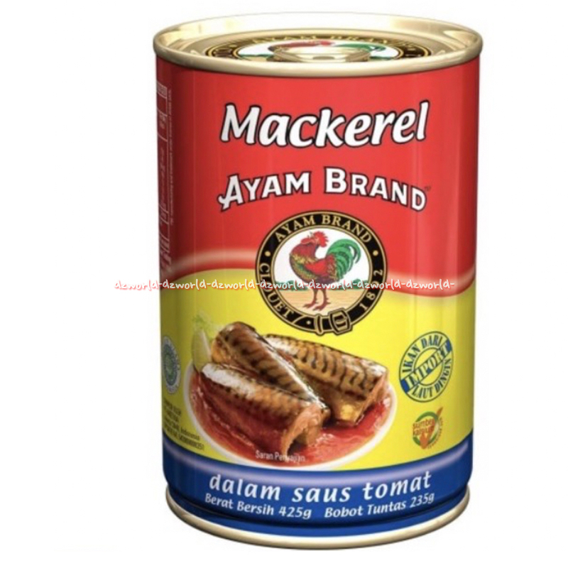 

Ayam Brand 425gr Sarden Dalam Saus Tomat Ikan Sarden Olahan Dengan Saus Tomat Enak dan Bergizi Ayambrand