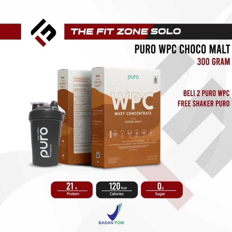 PURO Wpro Whey Protein 300 Gram BPOM Dan Halal