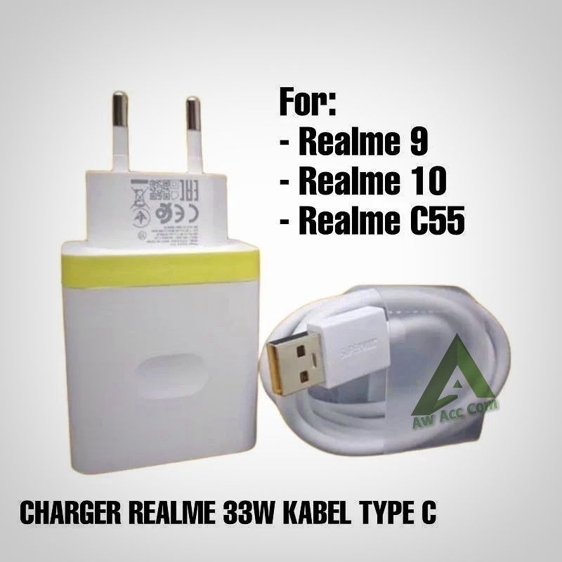 Fast charger SUPER VOOC DART 33W Realme X XT X2 5 Pro 6 Pro 7 7i 8 8i 9 10 Pro C25S C33 C35 C55 Narzo 20 50 5G PRO Original 33Watt SuperDart