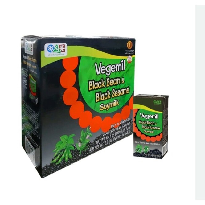

Gift Set Vegemil Black Bean+Black Sesame Soy Drink 190ml x 16pcs