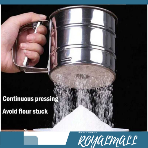 Saringan Pengayak Icing Gula Tepung Flour Shaker / Alat Saring Penyaring Saringan Pengayak Pengayaka