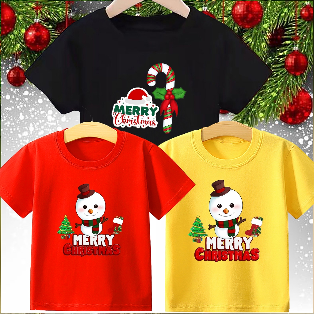 Kaos Natal Anak Perempuan Kaos Natal Anak Laki laki Terkini Populer Terlaris Baju Natal Anak Anak Te