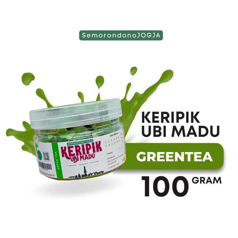 

Keripik Ubi Madu Greentea 300ml 100gr SemorondonoJOGJA