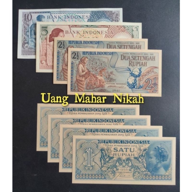 Paket Mahar 24 Rupiah - Uang Kuno Asli Indonesia