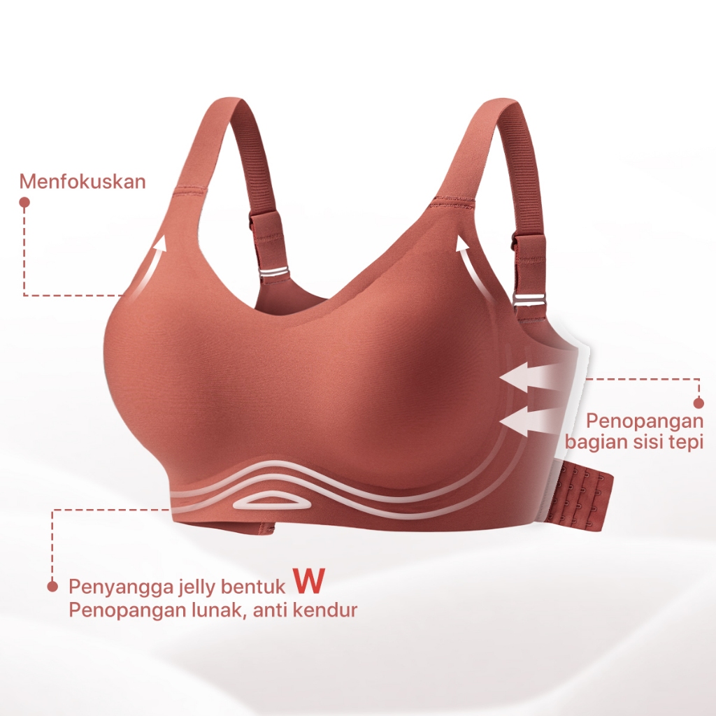 GRENEY-Gbras-Bra Bigsize Tali Bra Lebar Bergesper Pakaian Dalam Push Up Bra Wanita Sport Tanpa Kawat Busa 89667