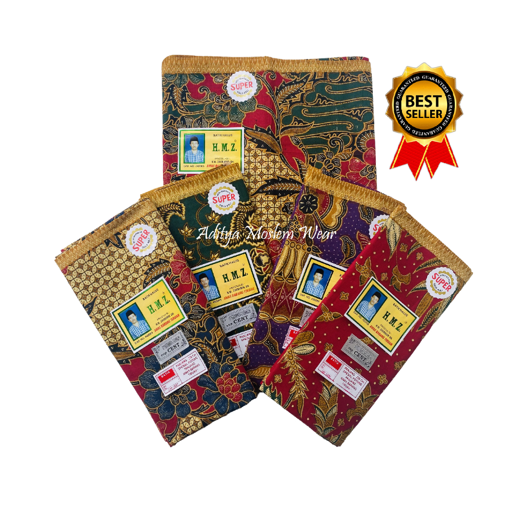 SA Kain Panjang Batik HMZ Cap Cent Jarik Batik Tapih Sewek Samping Kain Batik Tulis Solo Jarik